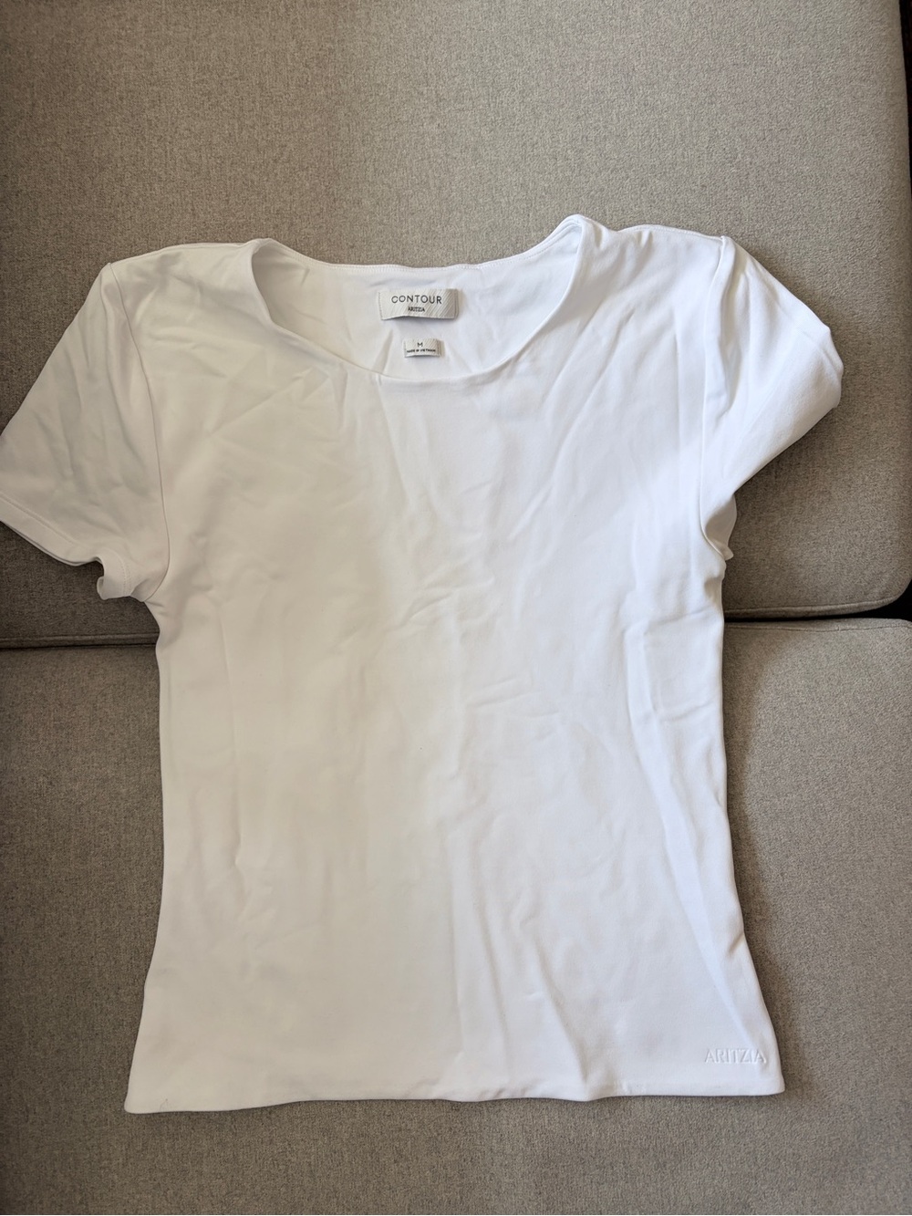 Contour Women's White Crew Neck Tee Aritzia